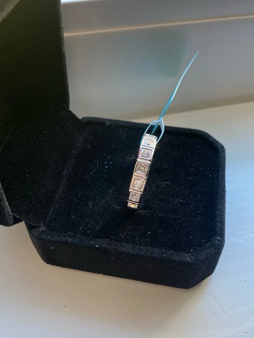 Moissanite Eternity Band Size 6